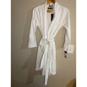NWT Ralph Lauren Luxe Terry Robe White Cotton XS*
